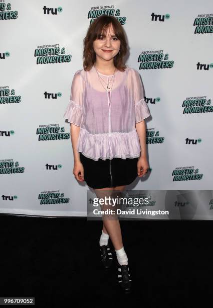 Actress Tara Lynne Barr attends the premiere of truTV's "Bobcat Goldthwait's Misfits & Monsters" at the Hollywood Roosevelt Hotel on July 11, 2018 in...