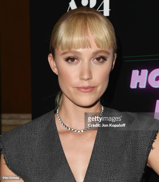 Maika Monroe attends the Los Angeles special screening of "Hot Summer Nights" at Pacific Theatres at The Grove on July 11, 2018 in Los Angeles,...