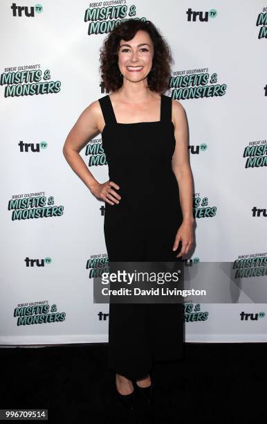 Actress Amanda Troop attends the premiere of truTV's "Bobcat Goldthwait's Misfits & Monsters" at the Hollywood Roosevelt Hotel on July 11, 2018 in...