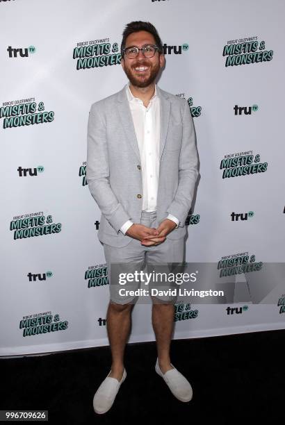 Comedian Amir Blumenfeld attends the premiere of truTV's "Bobcat Goldthwait's Misfits & Monsters" at the Hollywood Roosevelt Hotel on July 11, 2018...