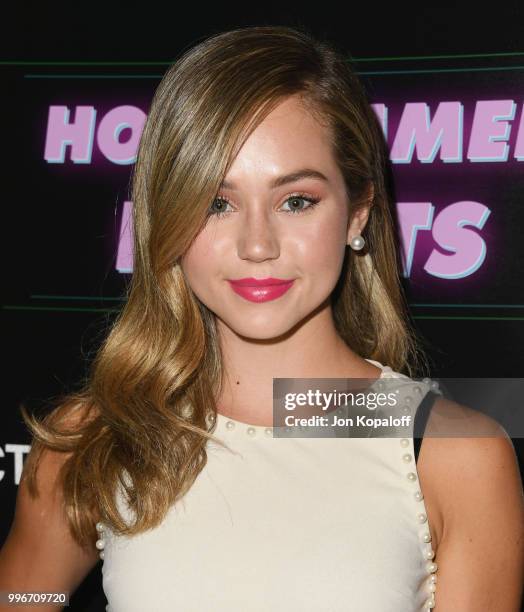 Brec Bassinger attends the Los Angeles special screening of "Hot Summer Nights" at Pacific Theatres at The Grove on July 11, 2018 in Los Angeles,...