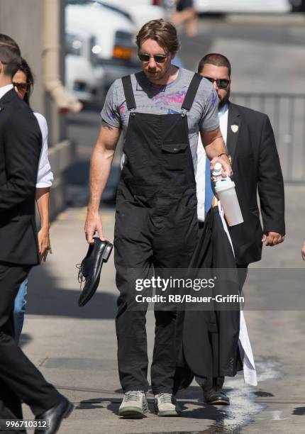 Dax Shepard is seen at 'Jimmy Kimmel Live' on July 11, 2018 in Los Angeles, California.