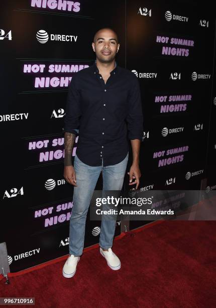 Writer and director Elijah Bynum arrives at the Los Angeles special screening of "Hot Summer Nights" at the Pacific Theatres at The Grove on July 11,...