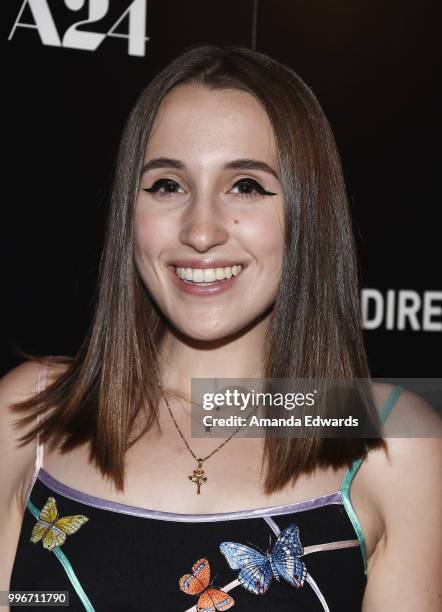 Actress Harley Quinn Smith arrives at the Los Angeles special screening of "Hot Summer Nights" at the Pacific Theatres at The Grove on July 11, 2018...