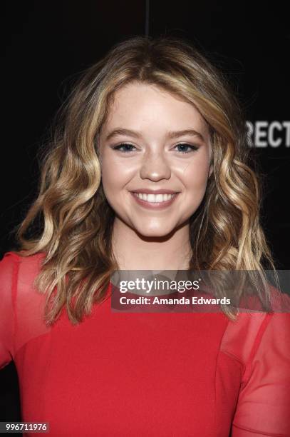 Actress Jade Pettyjohn arrives at the Los Angeles special screening of "Hot Summer Nights" at the Pacific Theatres at The Grove on July 11, 2018 in...