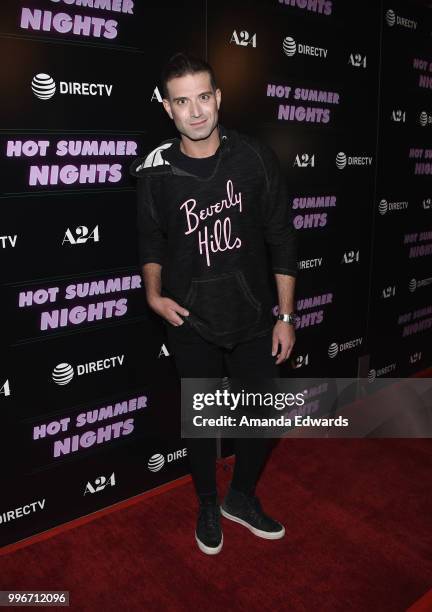 Actor Omar Sharif Jr. Arrives at the Los Angeles special screening of "Hot Summer Nights" at the Pacific Theatres at The Grove on July 11, 2018 in...