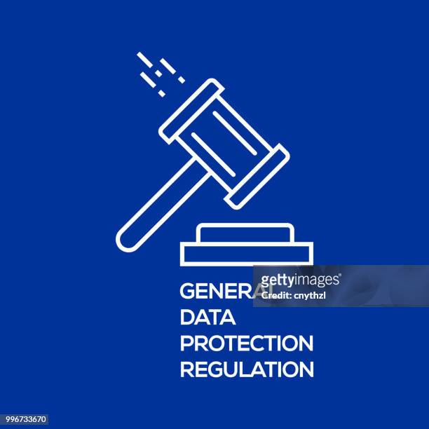 general data protection regulation - cnythzl stock illustrations