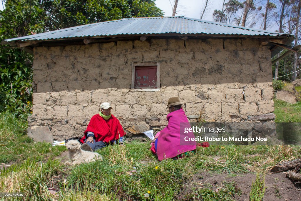Lifestyles Of Poor Rural Inhabitants Of The Andes Chimborazo Ecuador ...
