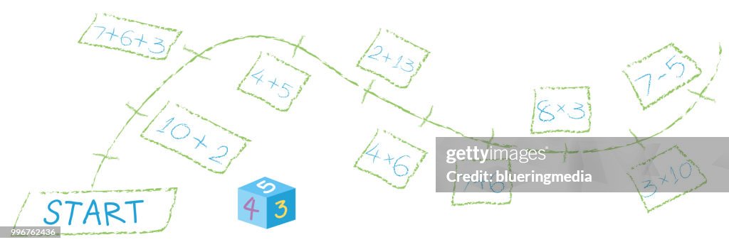 A Math Calculation Path Game High-Res Vector Graphic - Getty Images