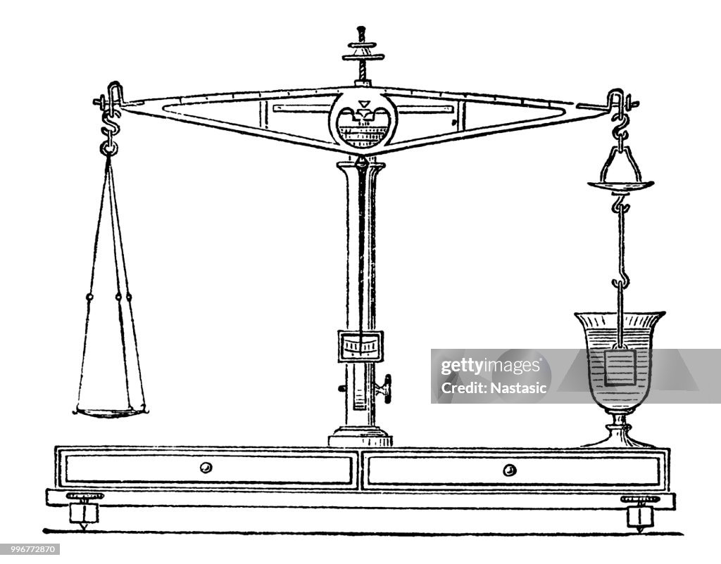 Hydrostatic balance scale