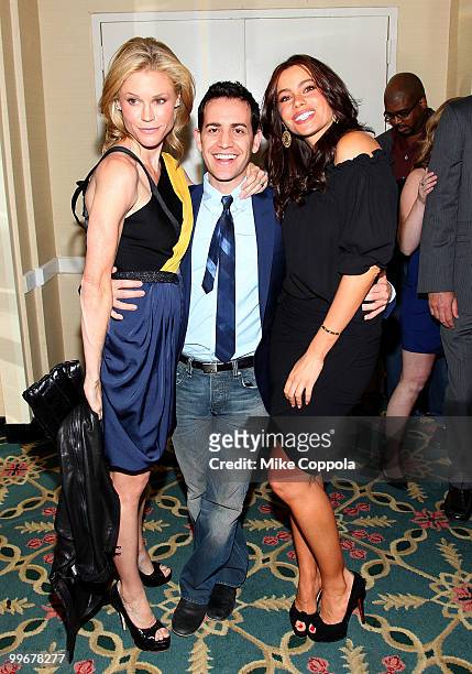 Actress Julie Bowen, producer Jason Winer, and actress Sofia Vergara attend the 69th Annual Peabody Awards at The Waldorf Astoria on May 17, 2010 in...
