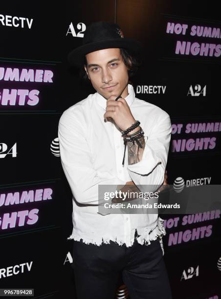 Actor Rob Raco arrives at the Los Angeles special screening of "Hot Summer Nights" at the Pacific Theatres at The Grove on July 11, 2018 in Los...