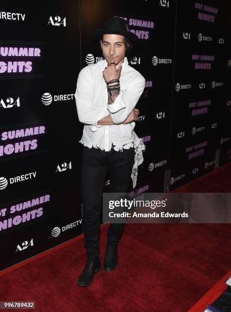 Actor Rob Raco arrives at the Los Angeles special screening of "Hot Summer Nights" at the Pacific Theatres at The Grove on July 11, 2018 in Los...