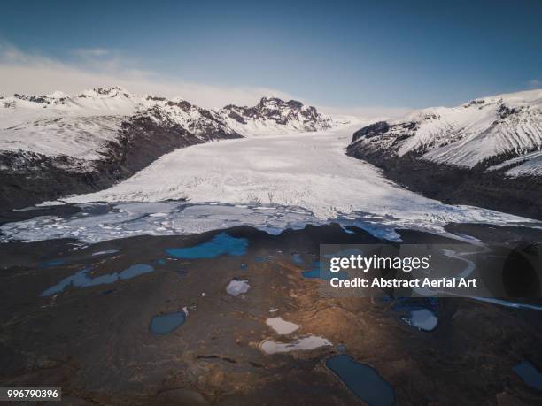 vatnajökull glacier, iceland - parc national de skaftafell photos et images de collection