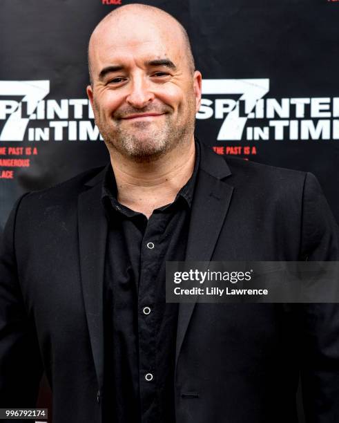 Greg Bennick arrives at the "7 Splinters In Time" Premiere at Laemmle Music Hall on July 11, 2018 in Beverly Hills, California.