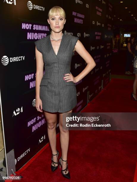 Maika Monroe arrives at the screening of A24's "Hot Summer Nights" at Pacific Theatres at The Grove on July 11, 2018 in Los Angeles, California.