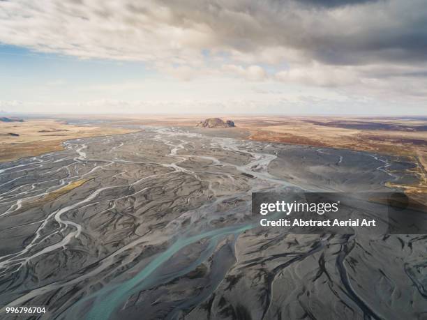 stóra dimon, iceland - braided river stock pictures, royalty-free photos & images