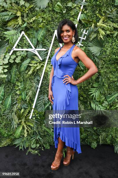 Actress Denise Boutte attends Ashley North's Launch of "AN STYLE" Candles at IceLink Boutique and Rooftop Lounge on July 11, 2018 in West Hollywood,...