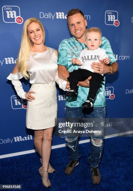 Heidi Pratt, Spencer Pratt and son Gunner Pratt attend the DailyMail.com & DailyMailTV Summer Party at Tom Tom on July 11, 2018 in West Hollywood,...