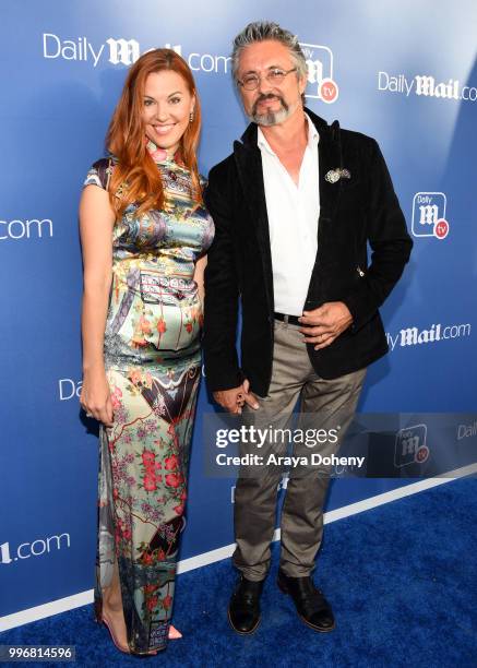 Nick Alain and wife attend the DailyMail.com & DailyMailTV Summer Party at Tom Tom on July 11, 2018 in West Hollywood, California.