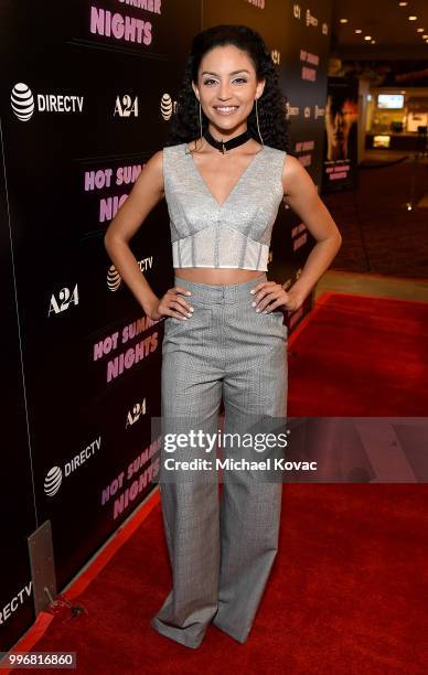 Actor Bianca Santos attends the Los Angeles Special Screening of "Hot Summer Nights" on July 11, 2018 in Los Angeles, California.