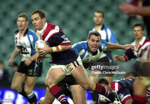Luke Phillips of the Roosters in action during the round 21 NRL match between the Sydney Roosters and the Cronulla Sharks held at the Sydney Football...