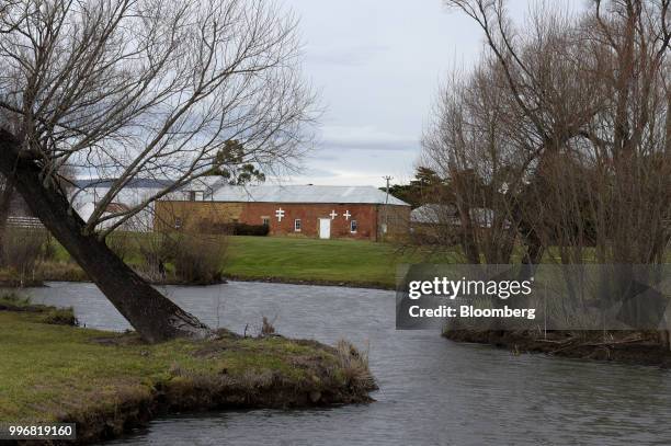 The Clyde River flows past the Nant Distilling Co. Distillery, operated by Australian Whisky Holdings Management Ltd., on the Nant Estate in...