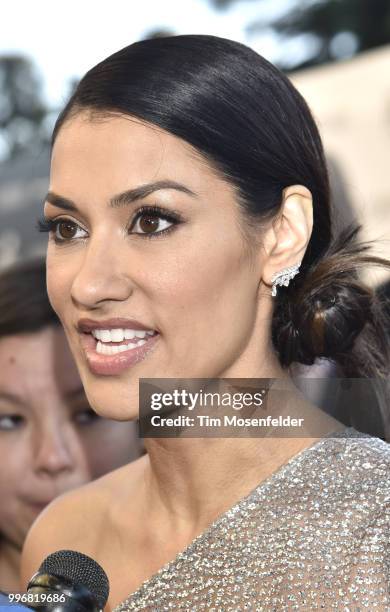 Actress Janina Gavankar attends the premiere of Summit Entertainment's "Blindspotting" at The Grand Lake Theater on July 11, 2018 in Oakland,...