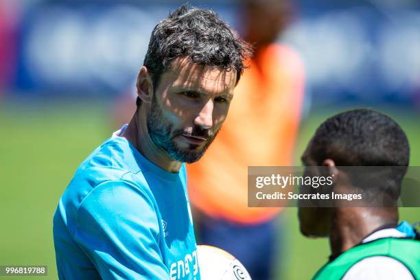 Mark van Bommel of PSV during the PSV training on July 11, 2018 in Bagnes Switzerland