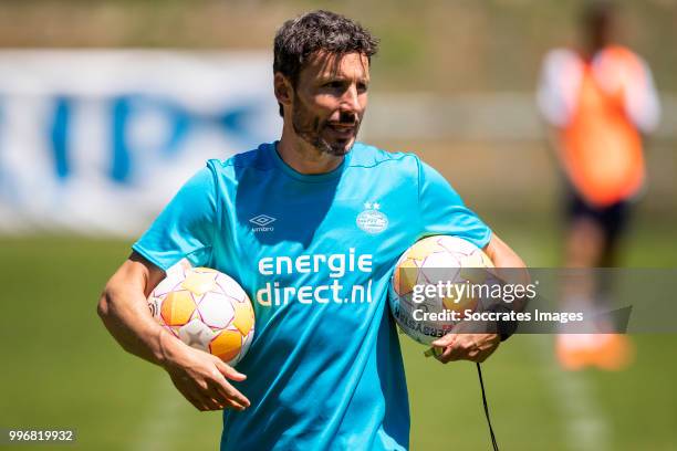 Mark van Bommel of PSV during the PSV training on July 11, 2018 in Bagnes Switzerland