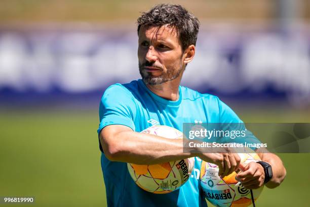 Mark van Bommel of PSV during the PSV training on July 11, 2018 in Bagnes Switzerland