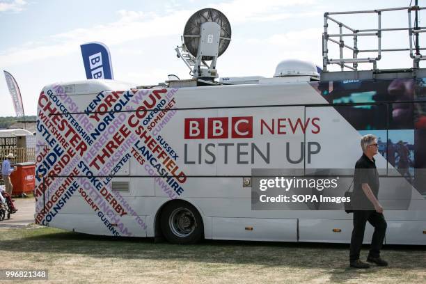 News Listen up car seen during the Great Yorkshire Show 2018 on day one. The Great Yorkshire Show is the biggest 3 days agricultural event in...