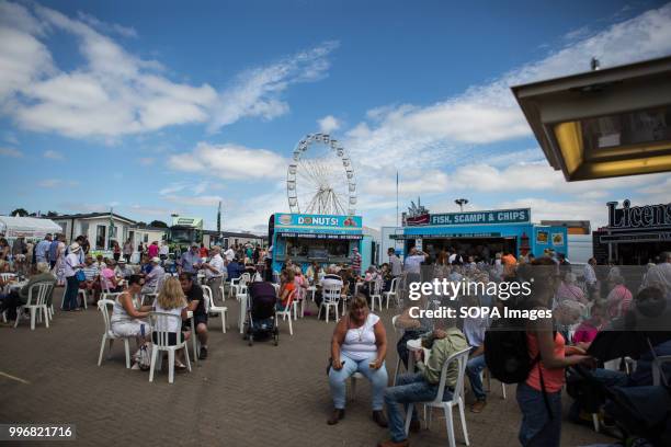 People seen having lunch while taking part of the event during the Great Yorkshire Show 2018 on day one. The Great Yorkshire Show is the biggest 3...