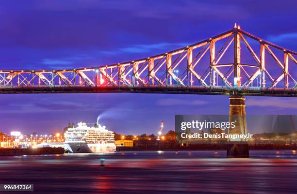 jacques-cartier-brücke, montreal - denis tangney jr stock-fotos und bilder