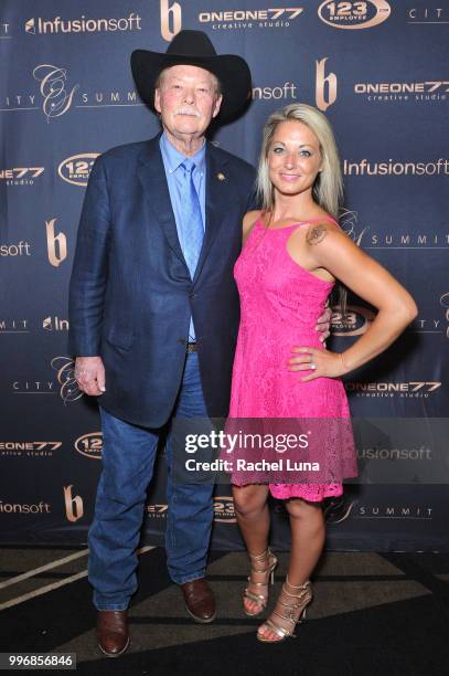 Make-A-Wish Founder Frank Shankwitz and guest attend City Summit: Wealth Mastery And Mindset Edition after-party at Allure Banquet & Catering on July...