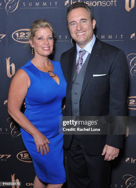 Noah and Babette St. John of NoahStJohn.com attend City Summit: Wealth Mastery And Mindset Edition after-party at Allure Banquet & Catering on July...