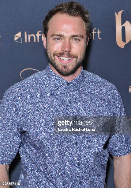 Actor Andrew Steel attends City Summit: Wealth Mastery And Mindset Edition after-party at Allure Banquet & Catering on July 11, 2018 in Van Nuys,...