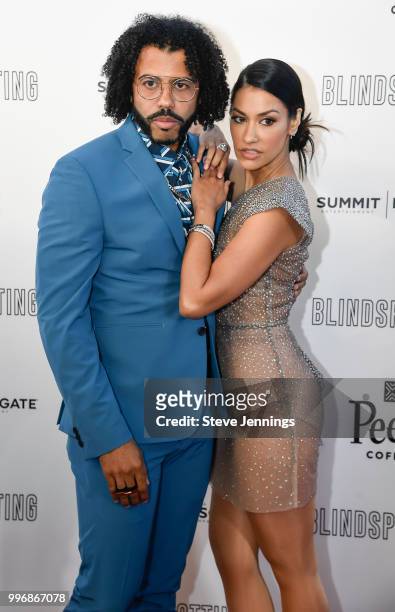 Actor Daveed Diggs and Actress Janina Gavankar attend the Premiere of Summit Entertainment's "Blindspotting" at The Grand Lake Theater on July 11,...