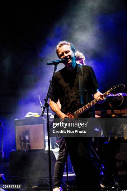 The scottish indie rock band Franz Ferdinand performing live at Anfiteatro del Vittoriale Gardone Riviera Italy, on July 11, 2018.