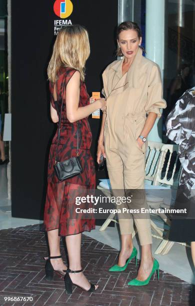 Nieves Alvarez attends Moises Nieto show at Mercedes Benz Fashion Week Madrid Spring/ Summer 2019 at IFEMA on July 11, 2018 in Madrid, Spain.