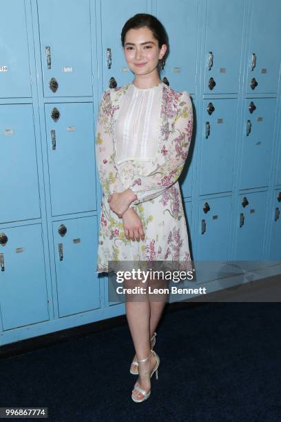 Actress Emily Robinson attends the Screening Of A24's "Eighth Grade" - Arrivals at Le Conte Middle School on July 11, 2018 in Los Angeles, California.