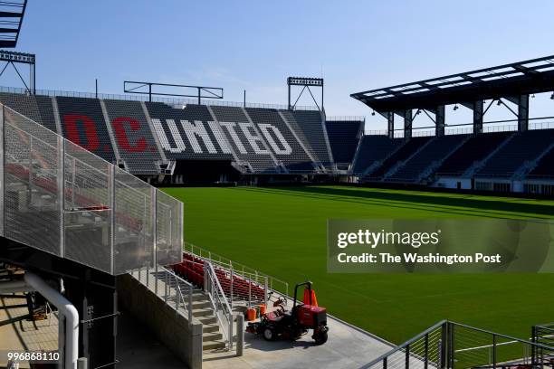 Construction continues on D.C. United's soccer stadium in D.C.'s southwest quadrant known as Buzzards Point July 01, 2018 in Washington, DC. D.C....