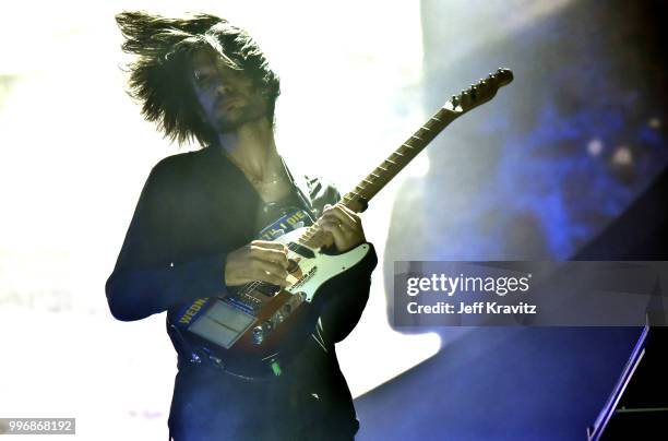 Jonny Greenwood of Radiohead performs at Madison Square Garden on July 11, 2018 in New York City, NY.