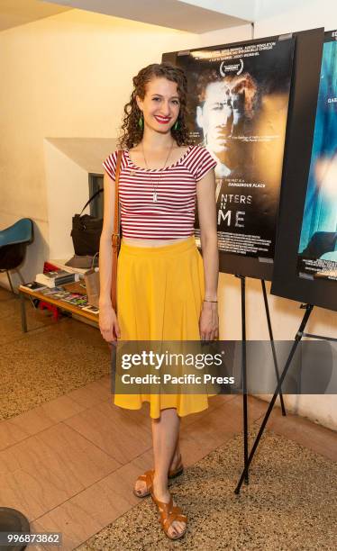 Rebecca Bex Odorisio attends 7 Splinters in Time New York premiere at The Anthology Film Archives.
