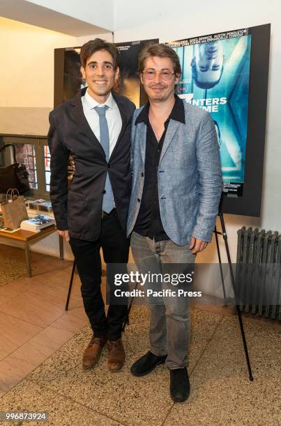 Gabriel Judet-Weinshel & Edoardo Ballerini attend 7 Splinters in Time New York premiere at The Anthology Film Archives.