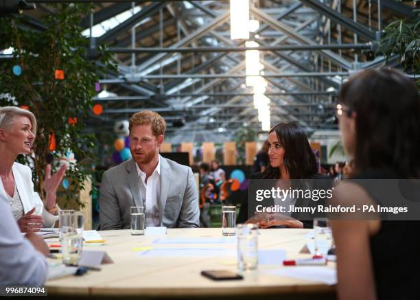 The Duke and Duchess of Sussex visit DogPatch Labs, a co-working space for technology start-ups located in Dublin's 'Digital Docklands' during their...