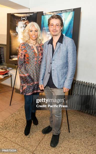 Rosie Tovi and Edoardo Ballerini attend 7 Splinters in Time New York premiere at The Anthology Film Archives.
