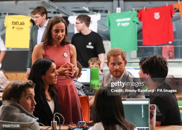 The Duke and Duchess of Sussex visit DogPatch Labs, a co-working space for technology start-ups located in Dublin's 'Digital Docklands' during their...