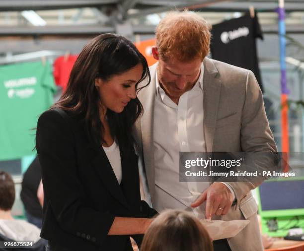 The Duke and Duchess of Sussex visit DogPatch Labs, a co-working space for technology start-ups located in Dublin's 'Digital Docklands' during their...