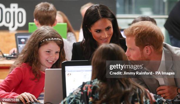 The Duke and Duchess of Sussex visit DogPatch Labs, a co-working space for technology start-ups located in Dublin's 'Digital Docklands' during their...